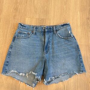 High Rise Jean shorts